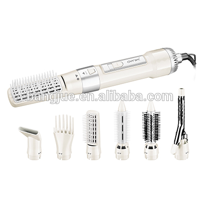 Hot multifunctional 7 in 1 Rotating Hair Brush Styler Gemei for women